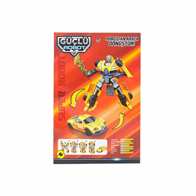 Mega Dönüşen Süper Robot Siyah