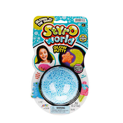 Karanlıkta Parlayan Köpük Top Mavi