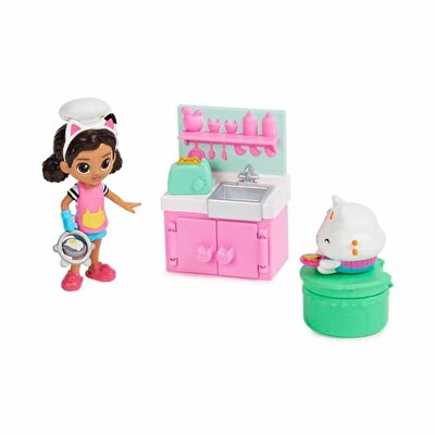 Gabby's Dollhouse Cat Tivity Aksesuarlı Oyun Seti Lunch Munch