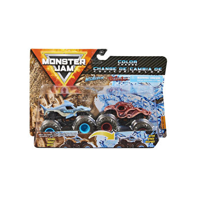 Monster Jam Dirty To Clean 1:64 İkili Araba Seti Megalodon Octon8er