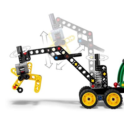 LEGO Technic John Deere 1470H Tekerlekli Orman Makinesi 42218