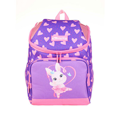 Kaukko Kids Sırt Çantası Cube Rabbit Mor Pembe