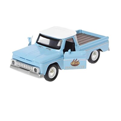 Sesli Işıklı Metal Çek Bırak Klasik Picup Mavi