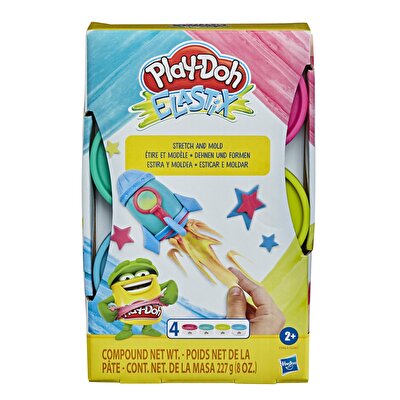 Play-Doh Elastik 4lü Hamur (Pembe-Yeşil-Sarı-Mavi) E9864
