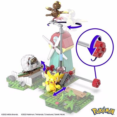 Mega Bloks Pokemon Yel Değirmeni Kasabası Seti HKT21