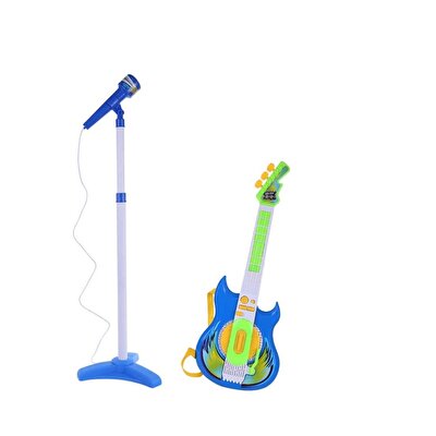 Mikrofonlu Gitar Seti Mavi