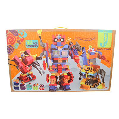 Transformer 4'ü bir Arada Blok Seti̇ 181 Parça