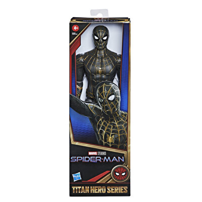 Spiderman Titan Hero Siyah-Altın Kostümlü Figür F2438