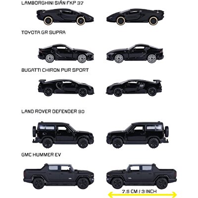 Majorette Black Edition 5'li Araç Seti