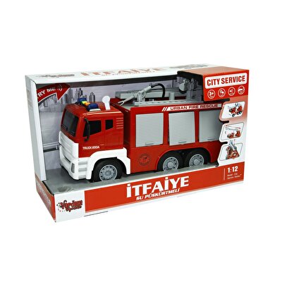 1:12 Ölçekli Sesli Işıklı Merdivenli İtfaiye Kamyonu