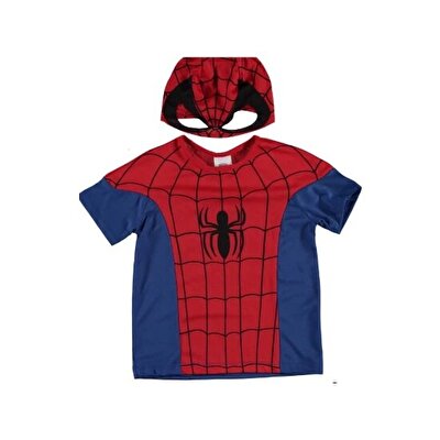 Mavi Örümcek Yazlık T-shirt 7-9 Yaş