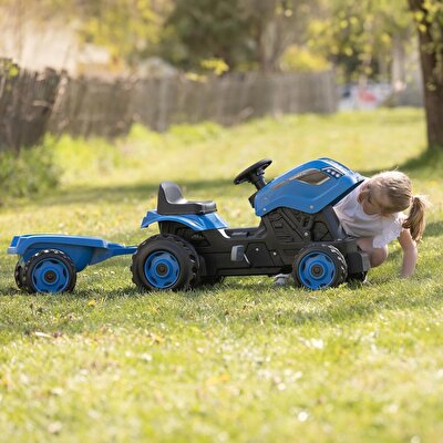 Smoby Çiftçi  Römork Traktör XL Mavi