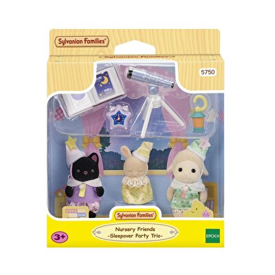 Sylvanian Families Anaokulu Arkadaşları Pijama Partisi Üçlüsü