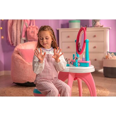 Gabby Dollhouse 2'si 1 Arada Ayarlanabilir Kuaför Salonu