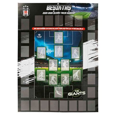 Beşiktaş The Giants 2025-2026 Sezonu Poster ve Çıkartma Seti