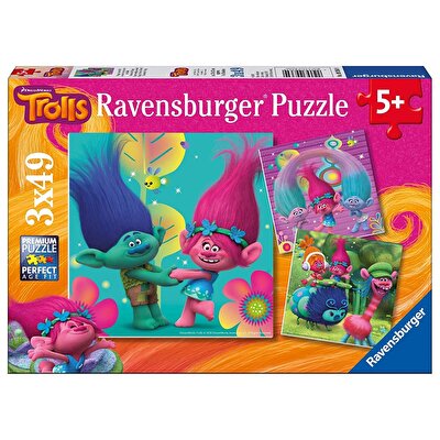 Ravensbuerger Puzzle 3x49 Parça Trolls