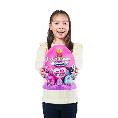 Rainbocorns Mini Eggzania Sürpriz Peluş Mor Boynuz