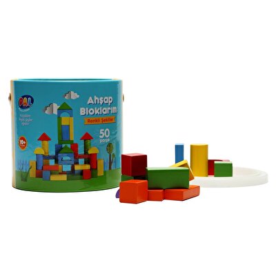 Pal Ahşap Bloklarım- Renkli Şekiller
