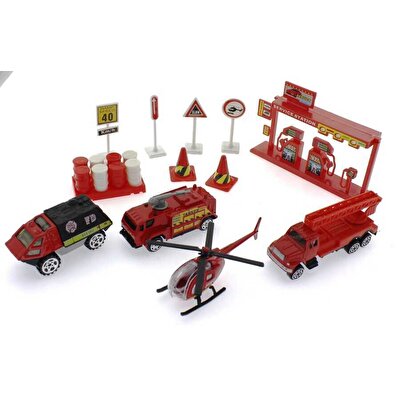 Die Cast İtfaiye Seti 20 Parça