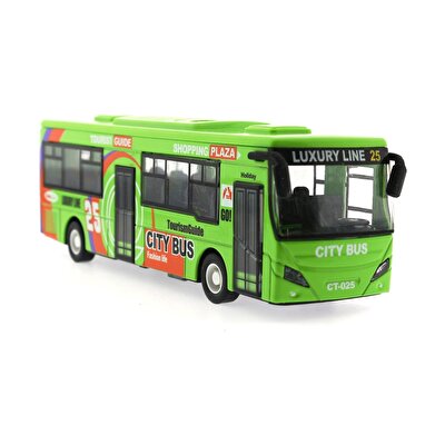 Sesli Işıklı Die Cast Otobüs Yeşil