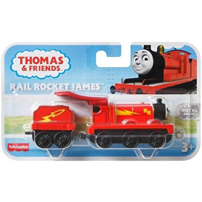Thomas ve Arkadaşları Motorlu Tekli Tren Favori Karakterler Rail Rocket James GHK70