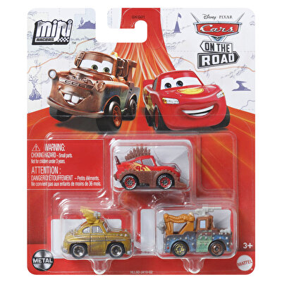 Cars Mini Karakter Arabalar Üçlü Paket HLL60