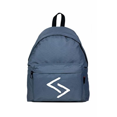 Çukur Sırt Çantası Logolu Gri - Karakuzular