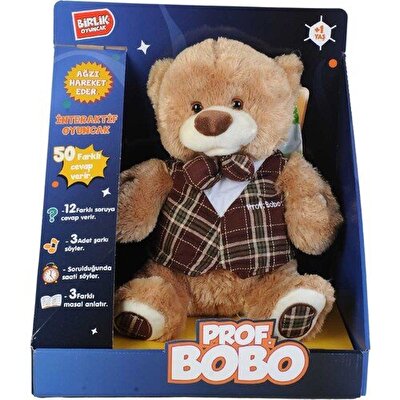 Türkçe Sesli Konuşan Prof. Bobo Peluş Kahverengi