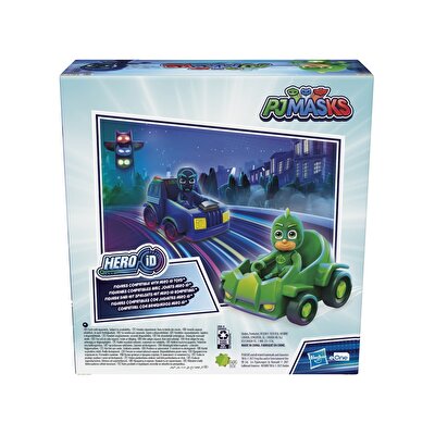 Pijamaskeliler Kahramanlar Kötülere Karşı İkili Yarış Seti Gekko ve Night Ninja 2841