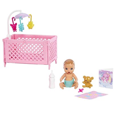Barbie Skipper Bebek Bakıcılığı Beşikli Oyun Seti HJY33