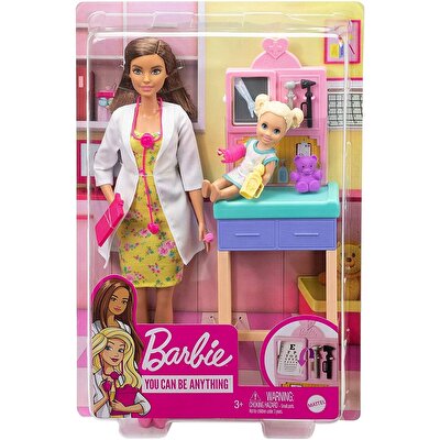 Barbie Ben Büyüyünce Oyun Seti Çocuk Doktoru Bebek GTN52