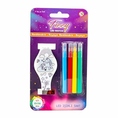 Fizzy Led Işıklı Boya-Sil Çocuk Saati