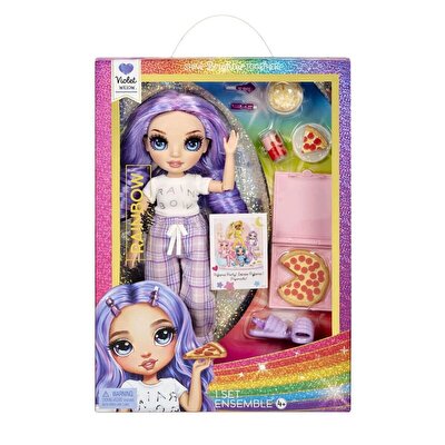 Rainbow High Jr. High Pijama Partisi Bebeği Violet Willow
