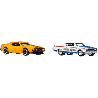 Hot Wheels 2'li̇ Premi̇um Araba Seti̇ 71 AMC Javelin & AMC Rebel Machine JBL06