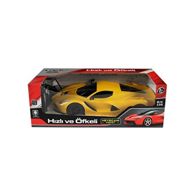 Hızlı ve Öfkeli 1:14 Uzaktan Kumandalı Şarjlı Araba Sarı 3855A