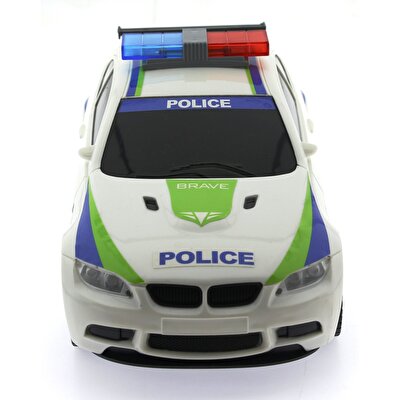 Sürtmeli Sesli ve Işıklı Polis Arabası JB001