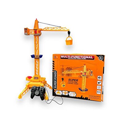 Sesli ve Işıklı Kablo Kumandalı Çok Fonksiyonlu Kule Vinç