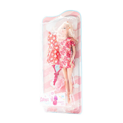 Arya Elbiseli Kıyafet Seti̇ Çiçek Desenli