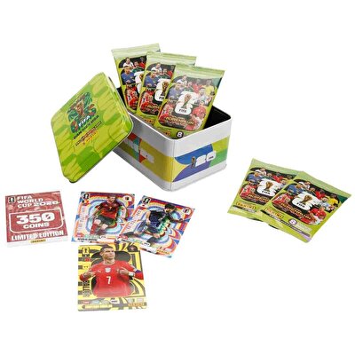 FIFA World Cup 2026 Adrenalyn XL Trading Card Metal Kutu Yeşil