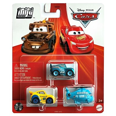 Cars Mini Karakter Arabalar Üçlü Paket HTR07