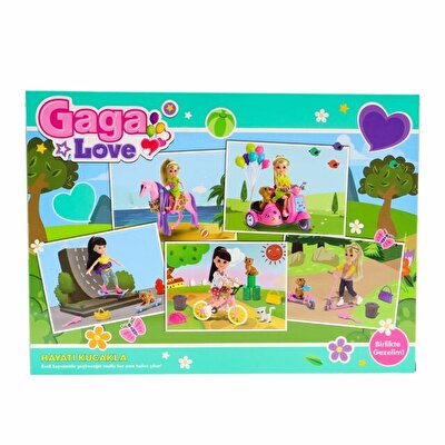 Gaga Love ve Köpeği Motosiklet Gezisi Mavi