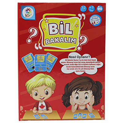 Bil Bakalım Eğitici Eğlenceli Oyun Seti