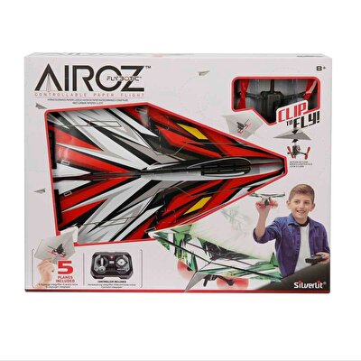 Silverlit Airoz Flybotic Uzaktan Kumandalı Kağıt Uçak Kırmızı/Beyaz