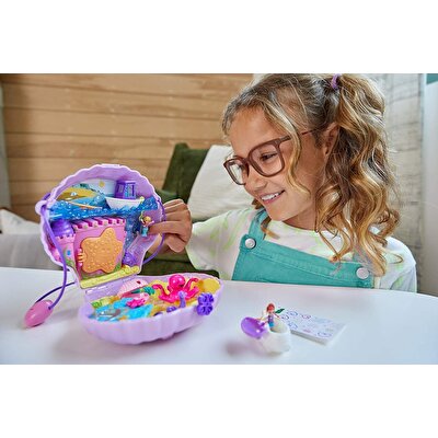 Polly Pocket Çanta Olabilen Micro Oyun Setleri Seashell Purse GNH11