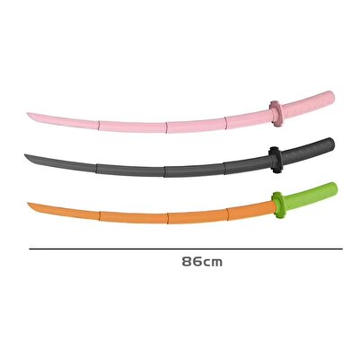 3D Geri Çekilebilir Samuray Kılıcı Turuncu