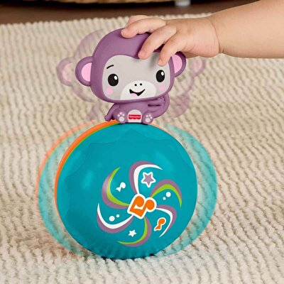 Fisher Price Emekleme Arkadaşı Müzikli Mor Maymun JLB95