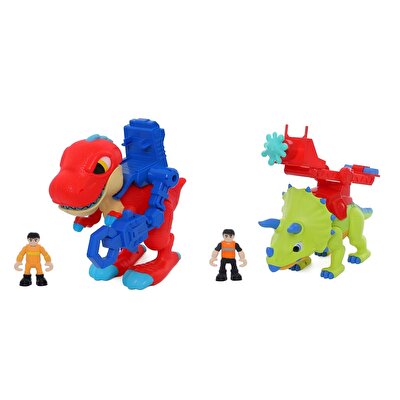 Dino Troop Kids Triceraptor ve T-Rex Figürleri