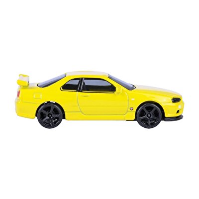 Majorette Japan Serisi Premi̇um Arabalar NIissan Skyline GT-R (R34) Sarı