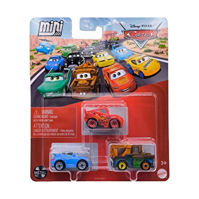 Cars Mini Karakter Arabalar Üçlü Paket JLK47