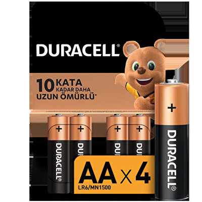 Duracell AA Basic 4´lü Kalem Pil